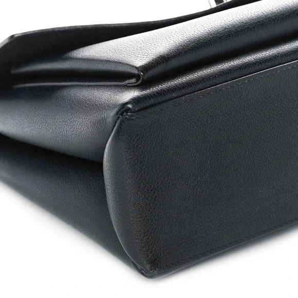 LOUIS VUITTON Soft Calfskin My Lockme Top Handle in Black - Picture 8 of 15